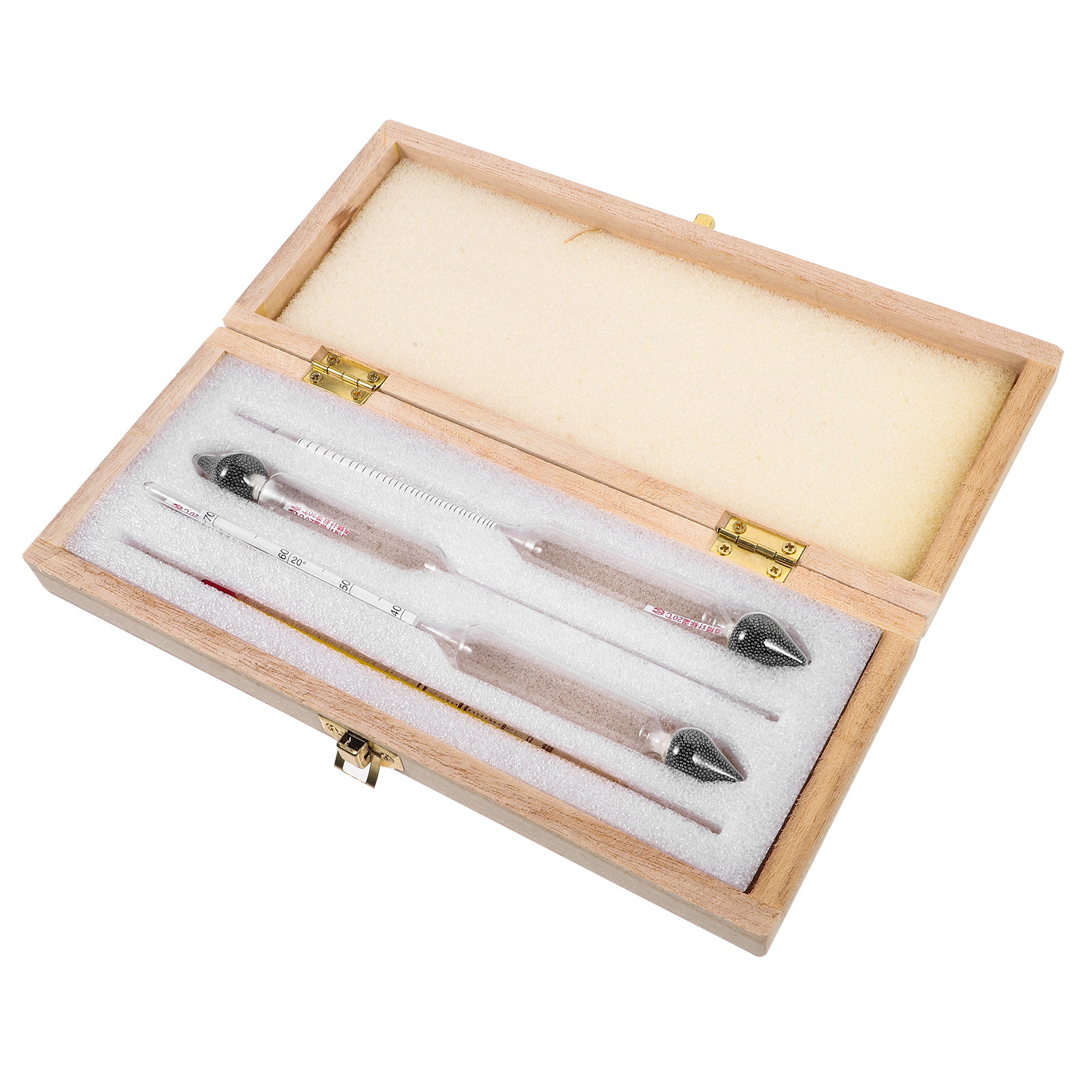 Wine Beer Percentage - 1Set Transparent Glass Alcohol Meter Hydrometer