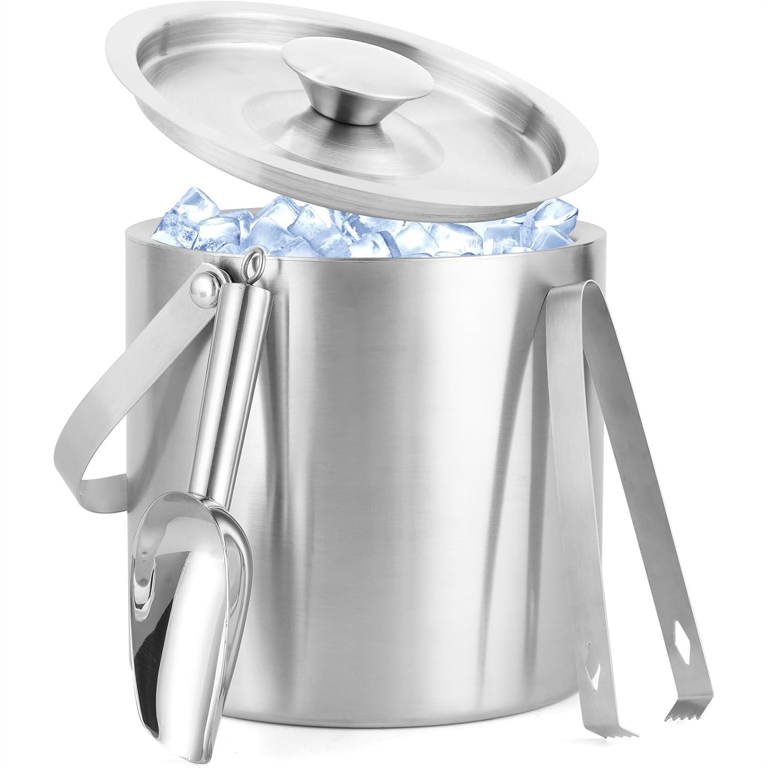 Wine Beer Images - 3L Stainless Steel Ice Bucket, Double-Wall