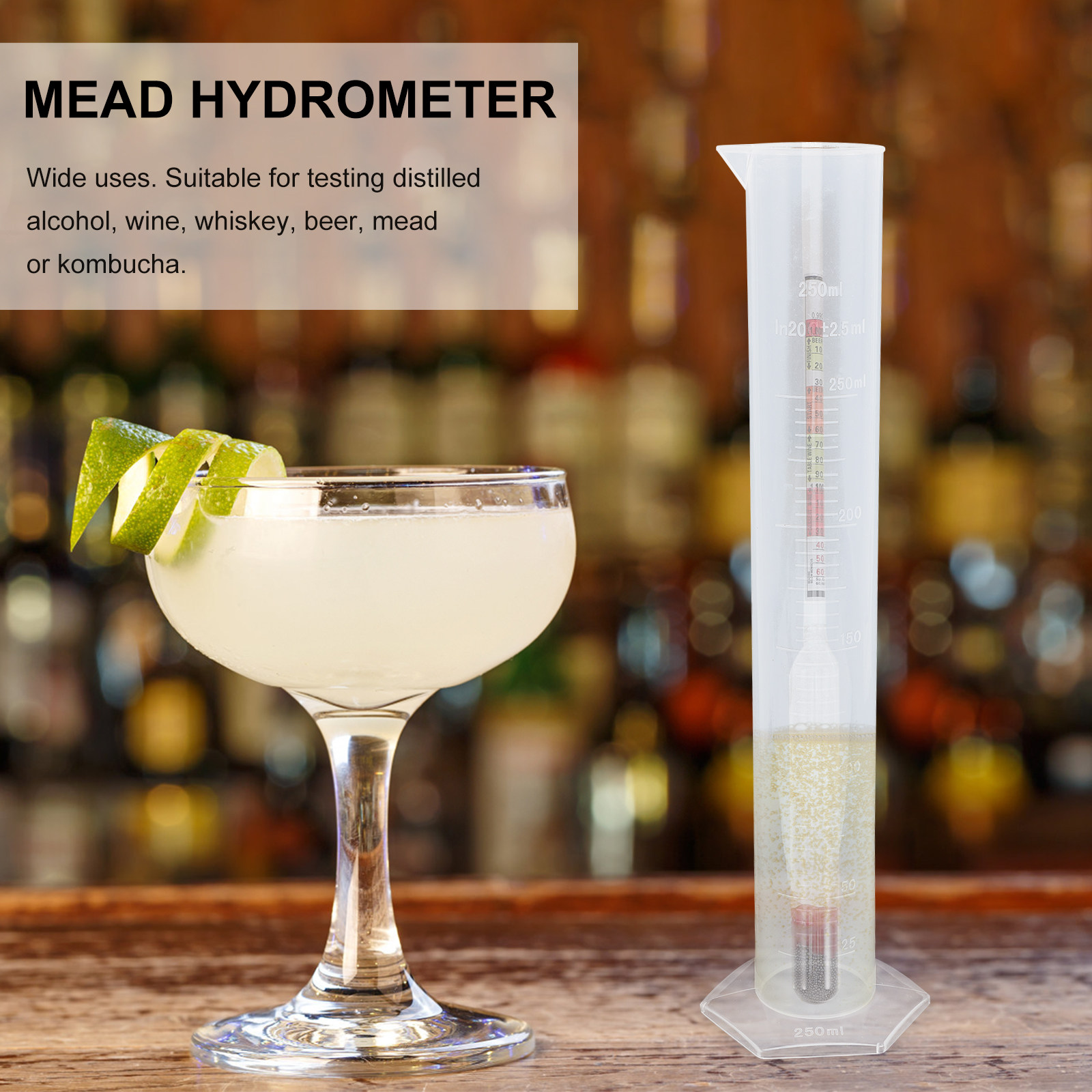 Wine Beer And Mead - 1Set Hydrometer Kit Multi Functional Sugar