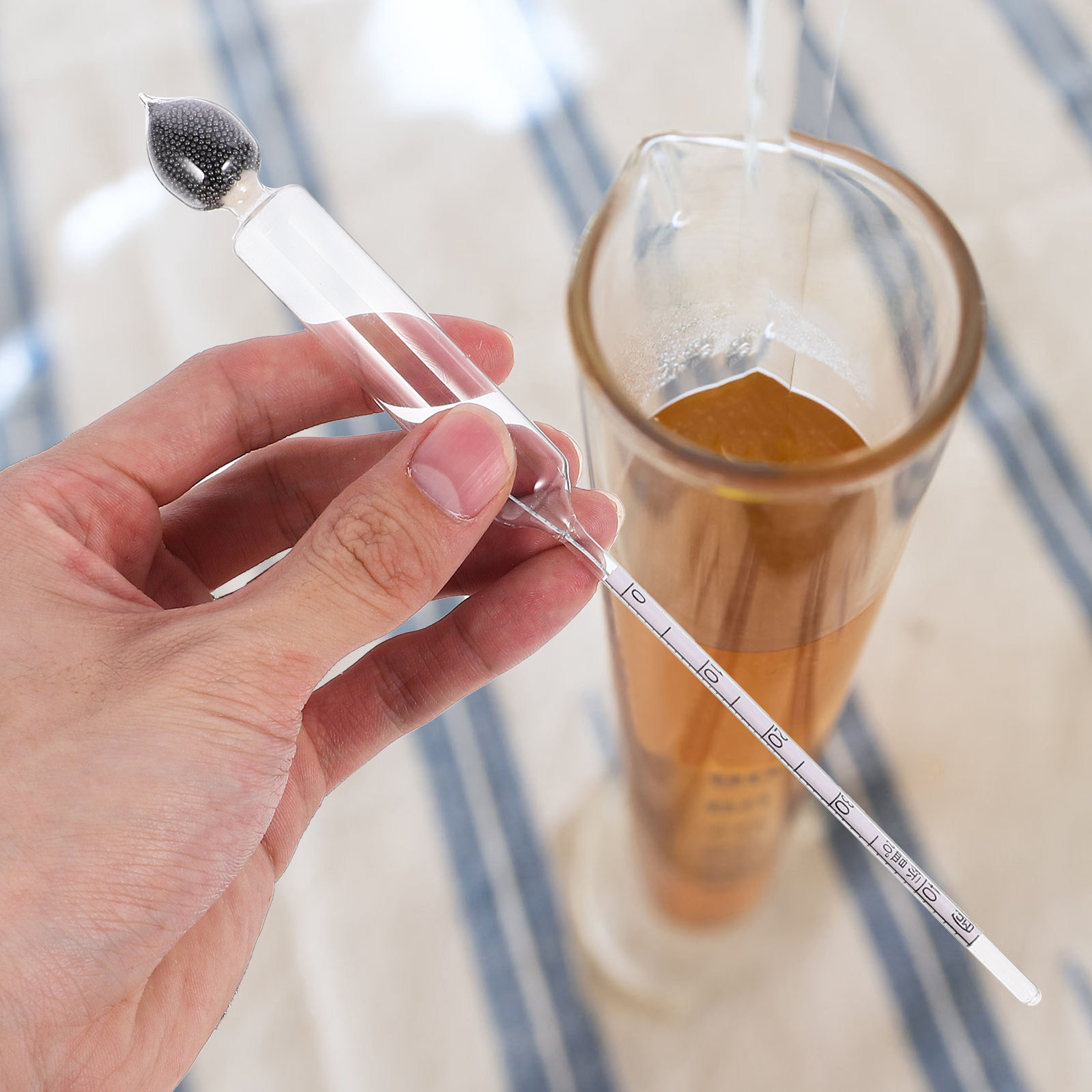 1 Set Alcohol Hydrometer Glass - مراجعة Wine Beer Percentage وسعره