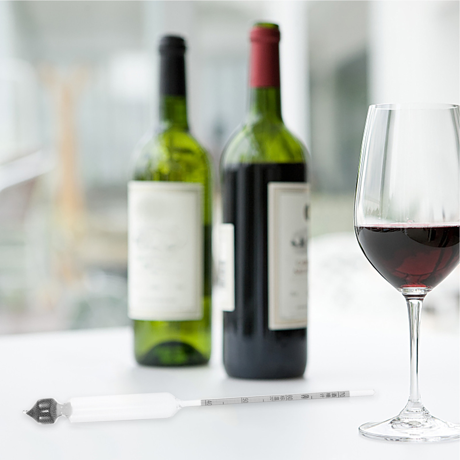 1 Set Alcohol Hydrometer Glass - مراجعة Wine Beer Percentage وسعره