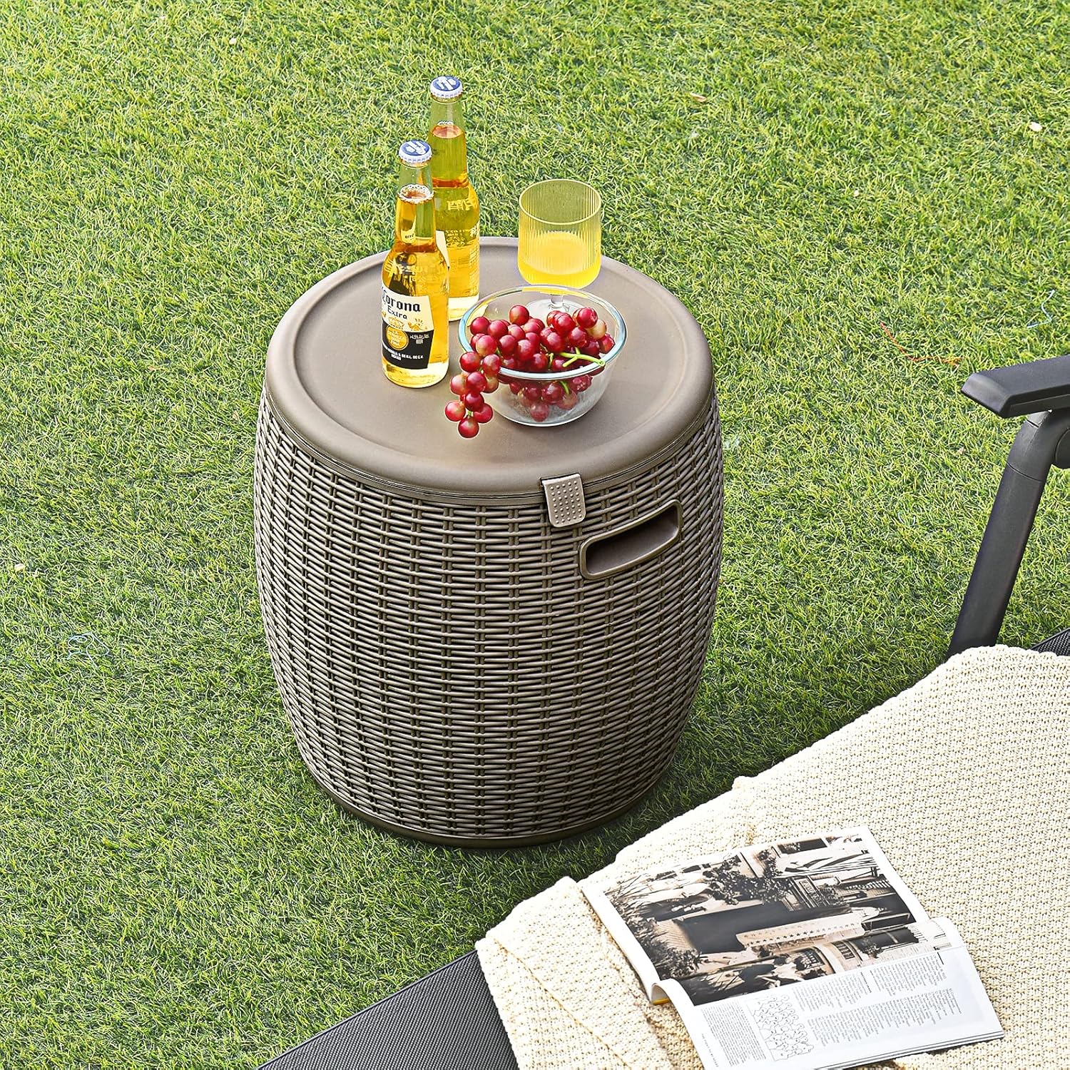 9.5 Gallon Wicker Ice Cooler,  - مراجعة Wine Beer Images وسعره