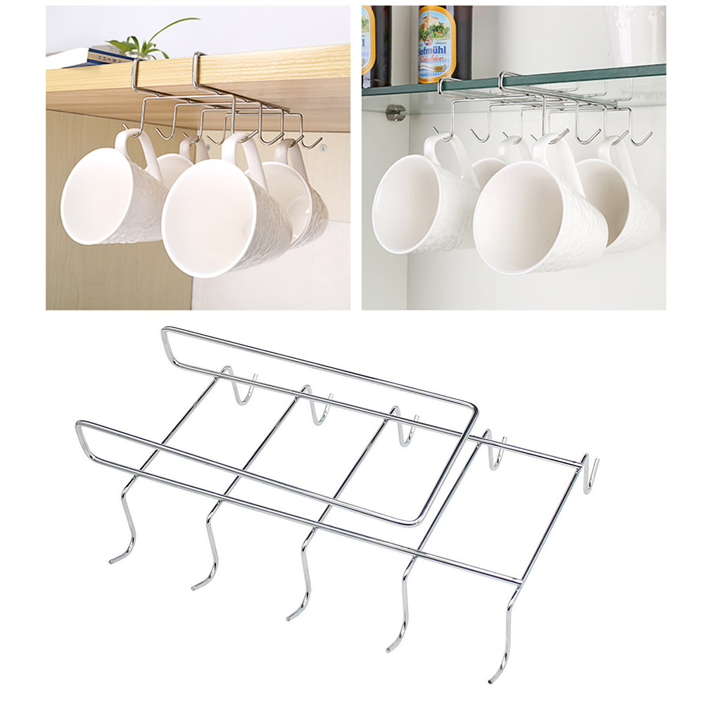 1Pcs Stainless Steel Cup Holde - مراجعة Wine Rack Wall Mount وسعره