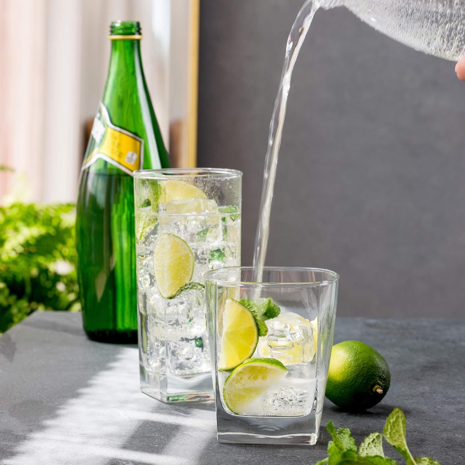 Drinking Glasses Set of 16 for - مراجعة Wine Beer Images وسعره
