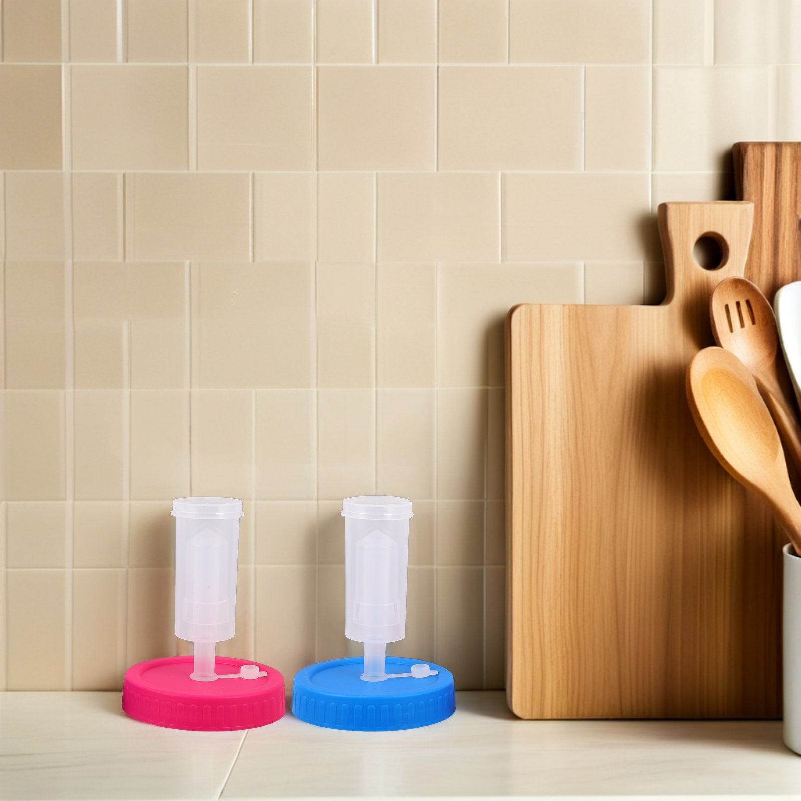2Pcs Airtight Fermentation Lid - مراجعة Wine Beer And Mead وسعره