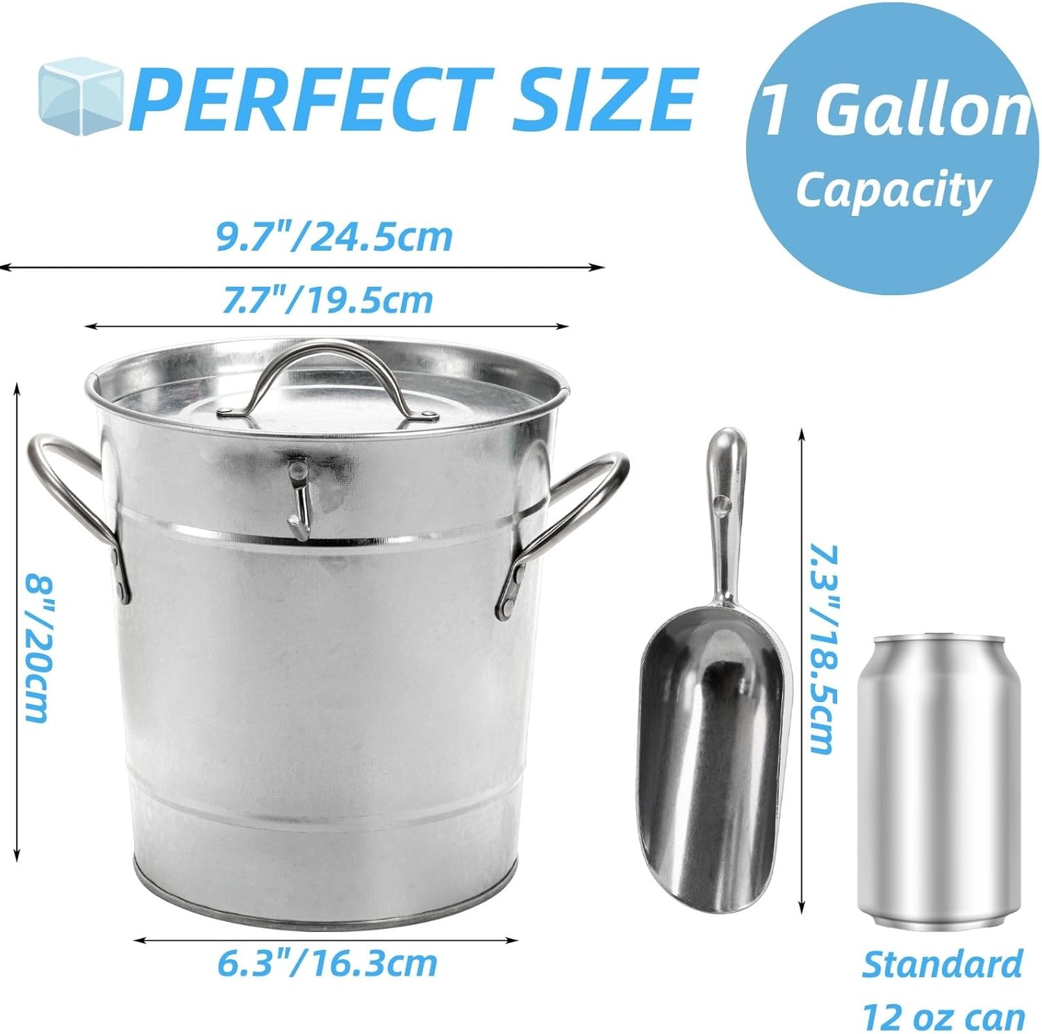 Insulated Ice Bucket with Lid  - مراجعة Wine Beer Images وسعره