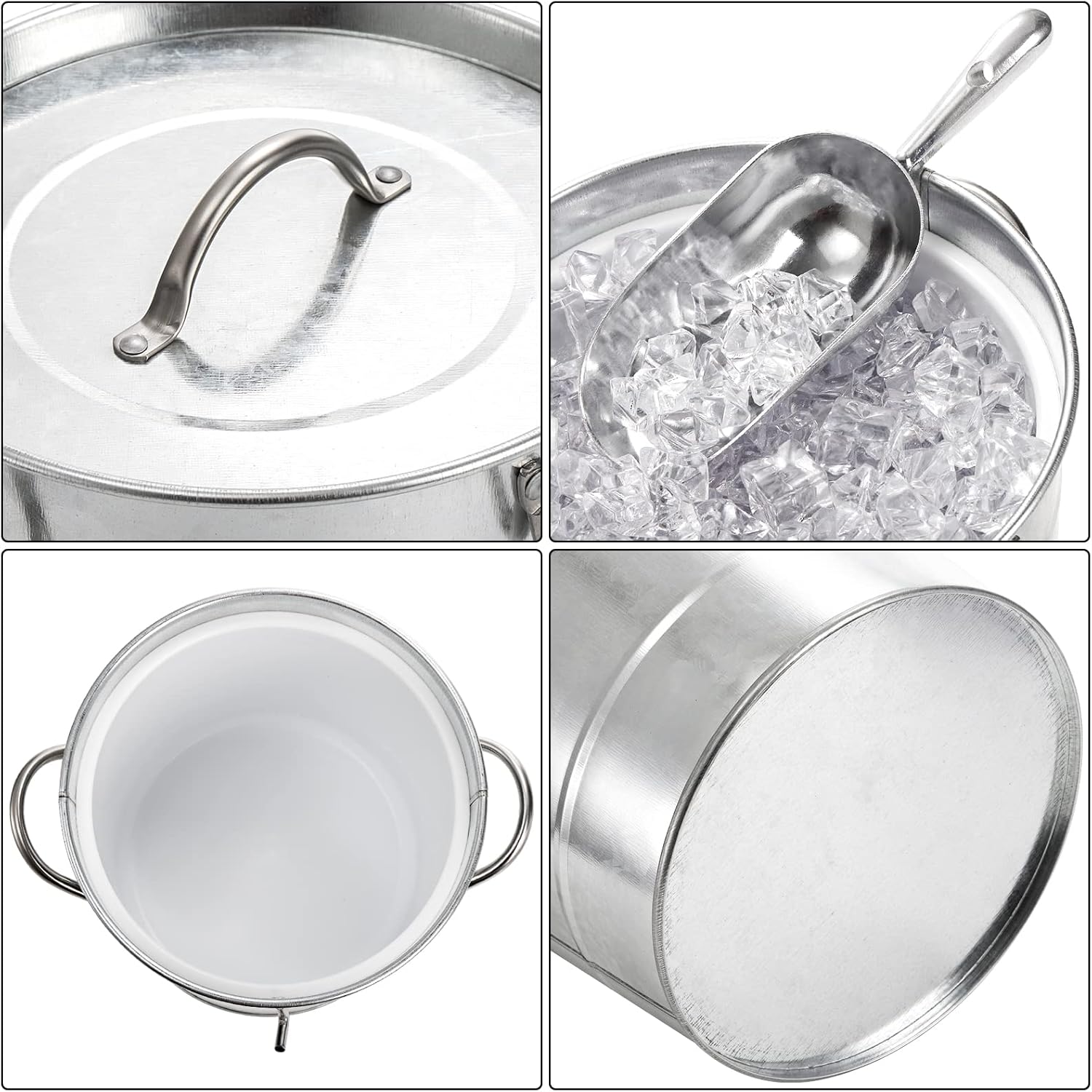Insulated Ice Bucket with Lid  - مراجعة Wine Beer Images وسعره