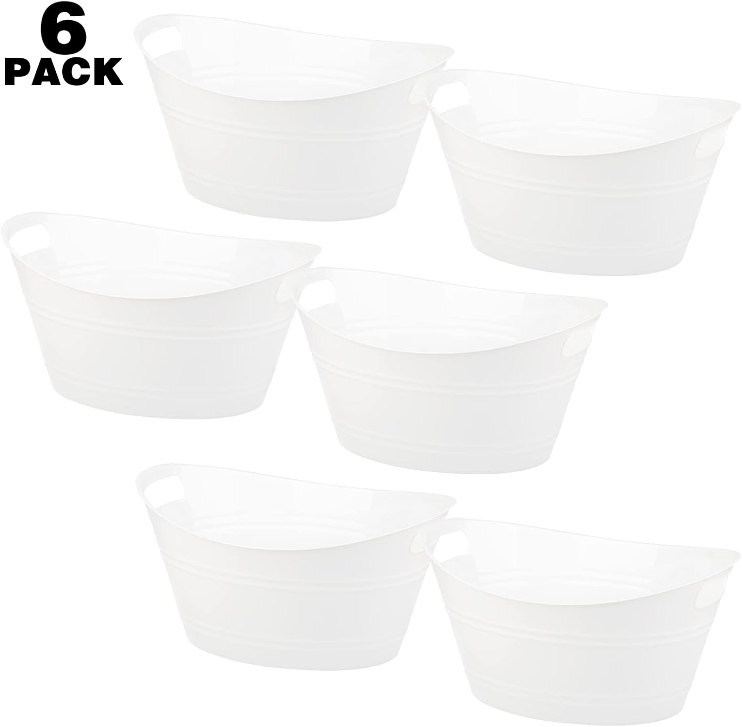 6 Pack Plastic Oval Storage Tu - مراجعة Wine Beer Images وسعره