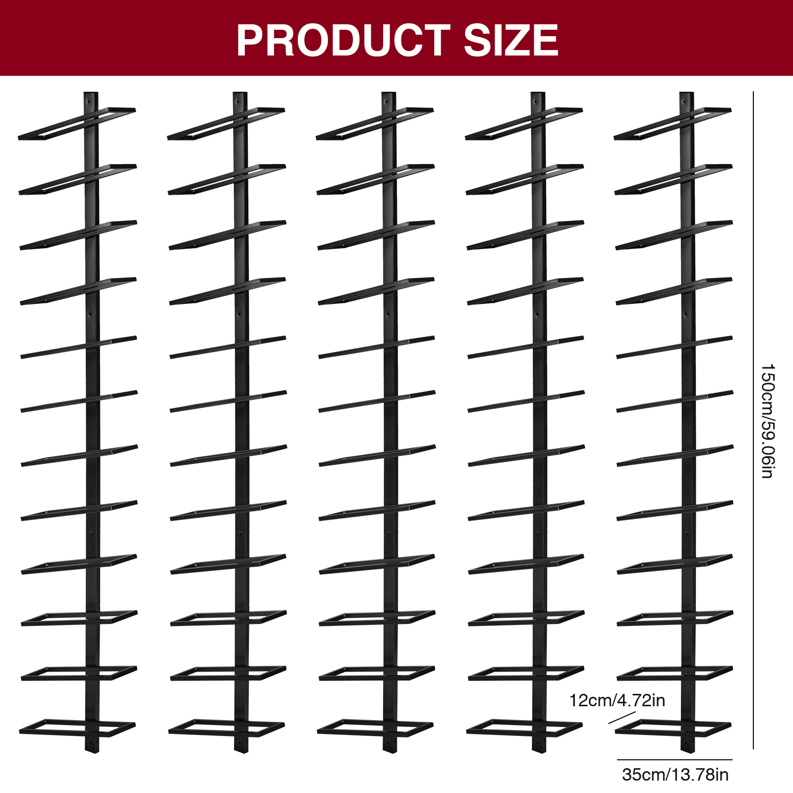 5 Pack Wine Bottle Display Hol - مراجعة Wine Rack Wall Mount وسعره