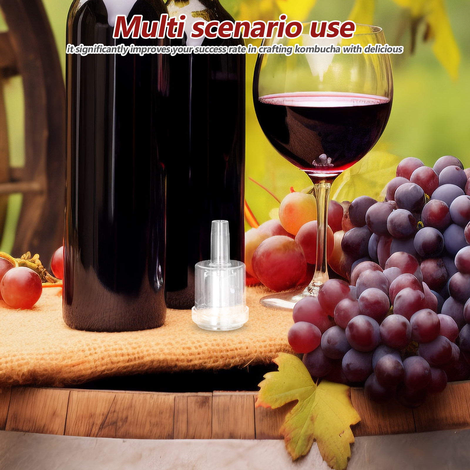 3Pcs Airlocks for Fermenting O - مراجعة Wine Beer And Mead وسعره