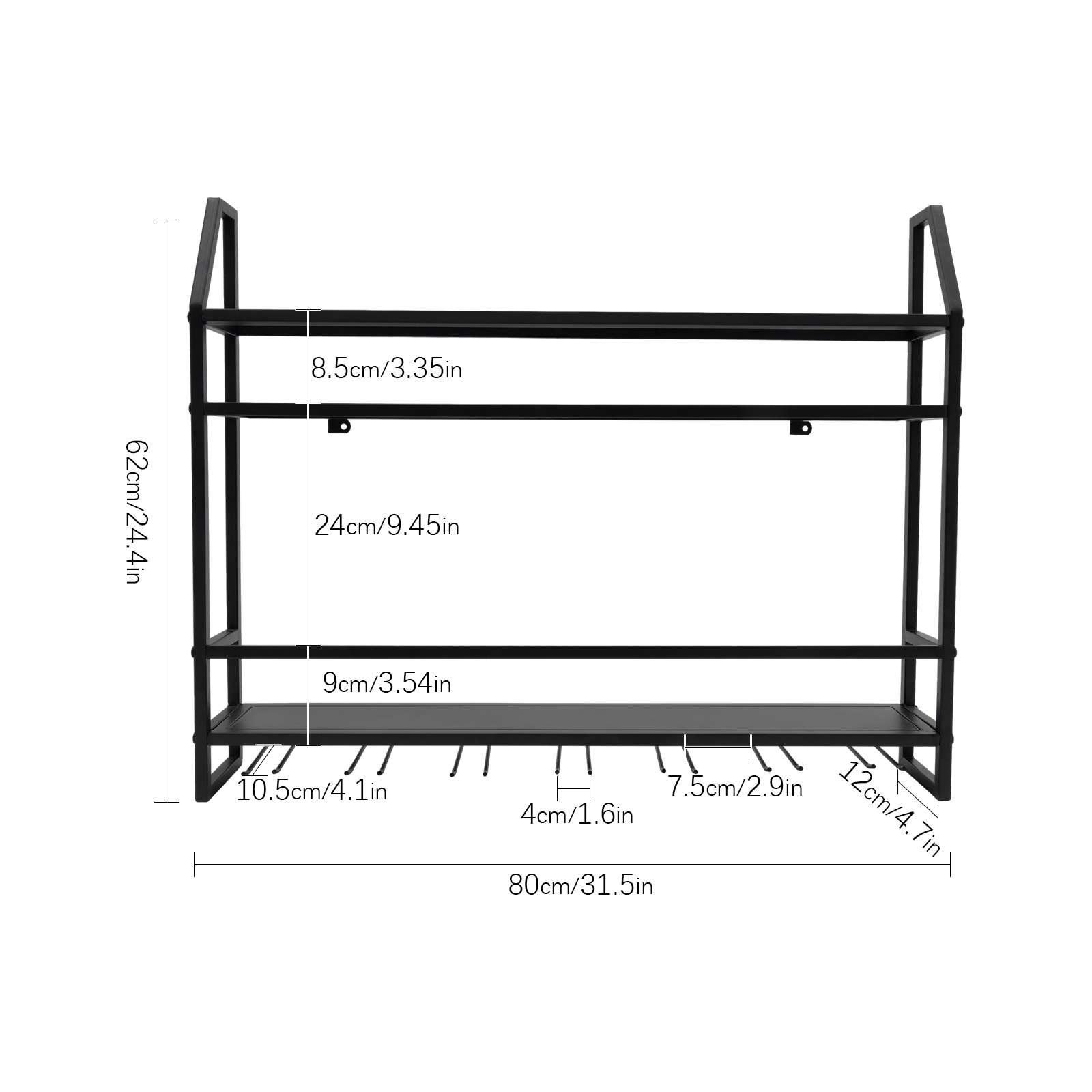 Double-layer Wine Rack Wall-Mo - مراجعة Wine Rack Wall Mount وسعره