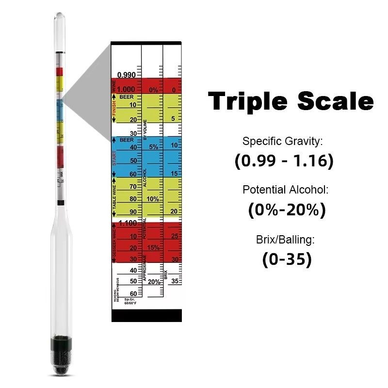 Hydrometer Tester & 250ml Meas - مراجعة Wine Beer And Mead وسعره