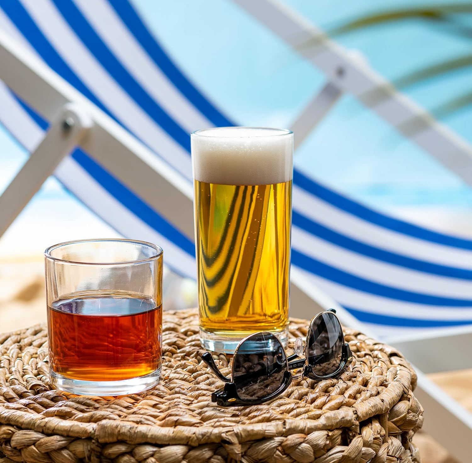 Drinking Glasses Set of 8 Hurr - مراجعة Wine Beer Images وسعره