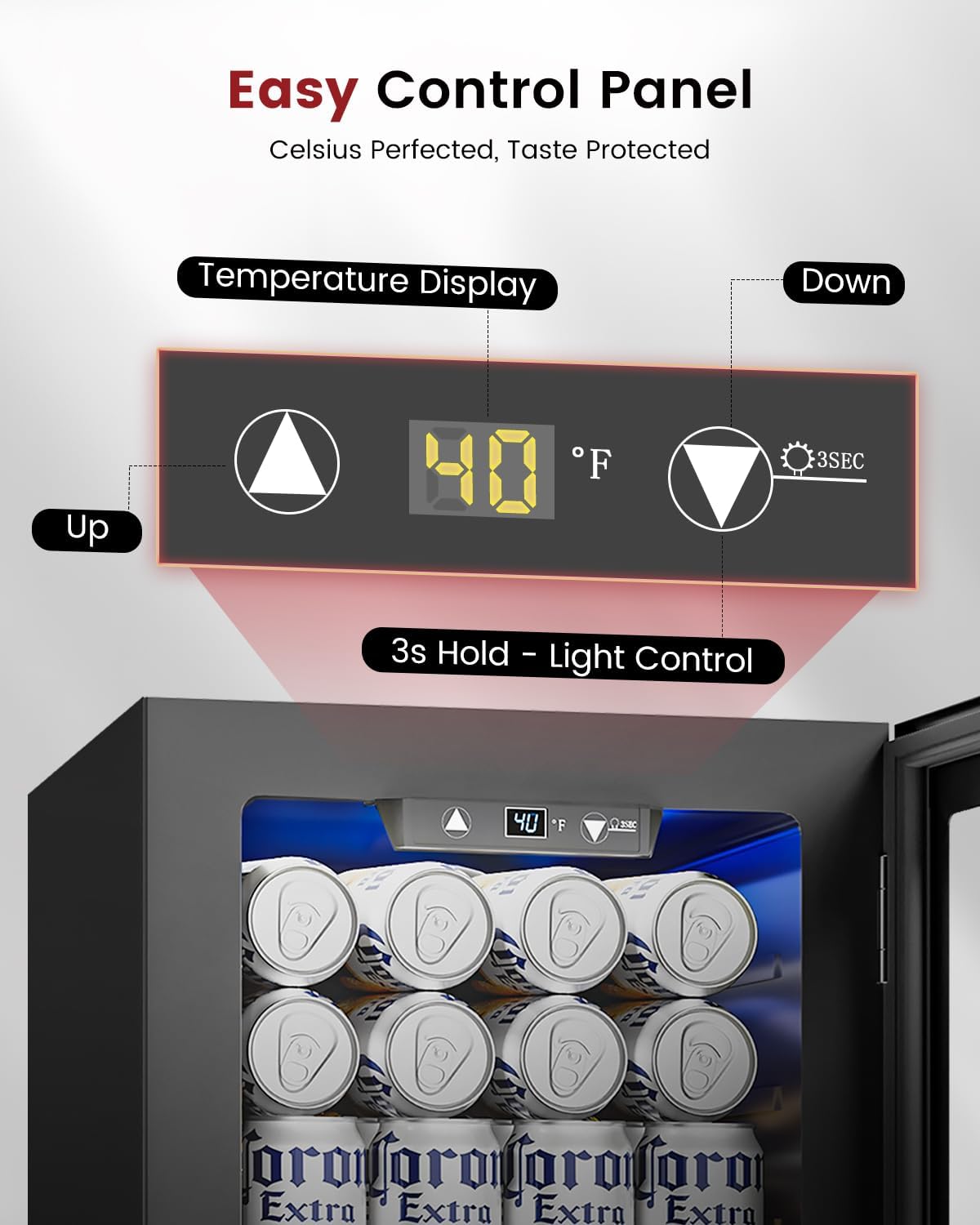 24 Can Mini Fridge with Digita - مراجعة Wine Beer Images وسعره