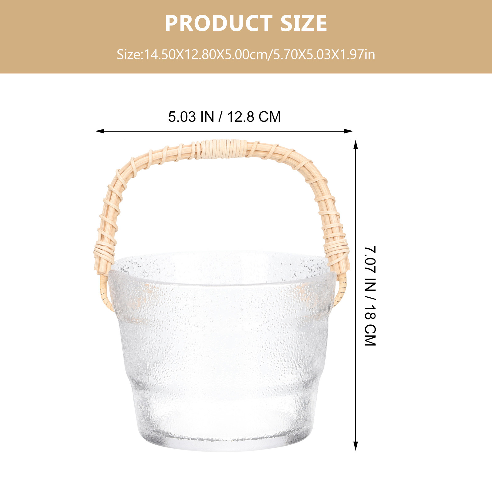 Glass and Rattan Handheld Ice  - مراجعة Wine Beer Restaurant وسعره