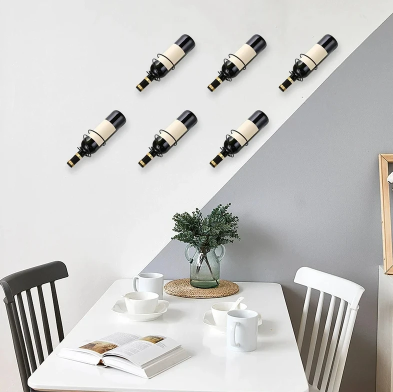 Pack Of 6 Wall Mounted Wine Ra - مراجعة Wine Rack Wall Mount وسعره