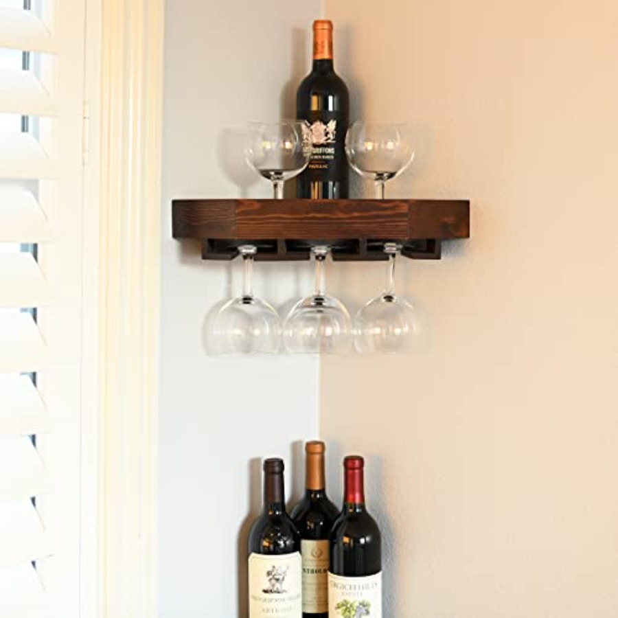 Wall Mounted Corner Wine Rack  - مراجعة Wine Rack Wall Mount وسعره