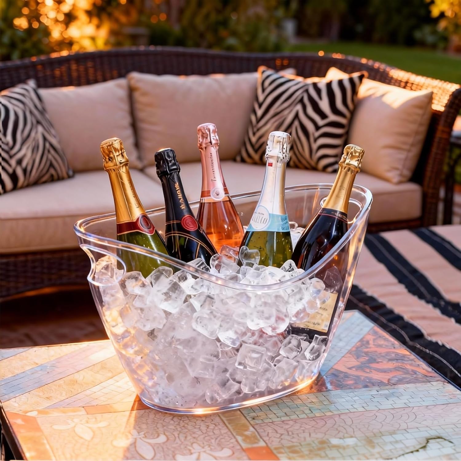 8L Clear Acrylic Ice Bucket fo - مراجعة Wine Beer Images وسعره