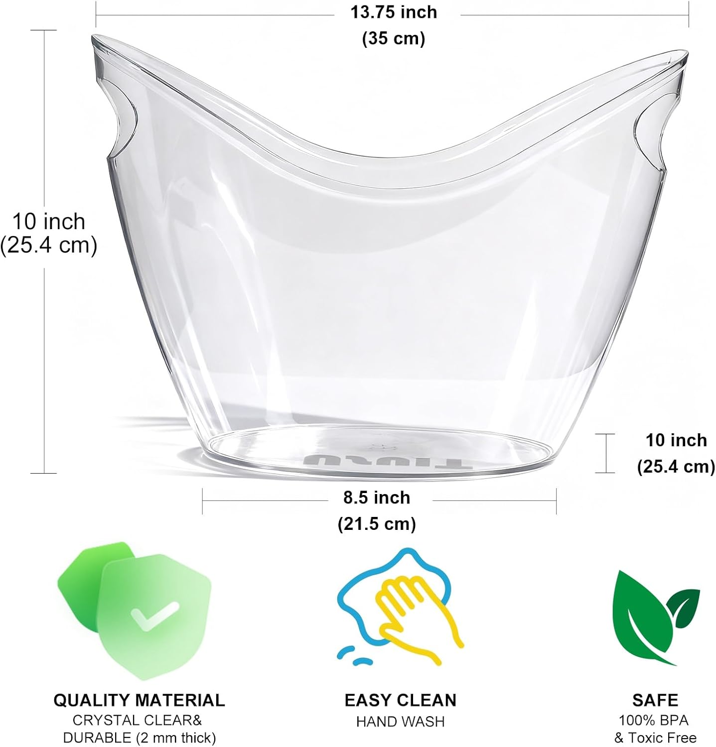 8L Clear Acrylic Ice Bucket fo - مراجعة Wine Beer Images وسعره