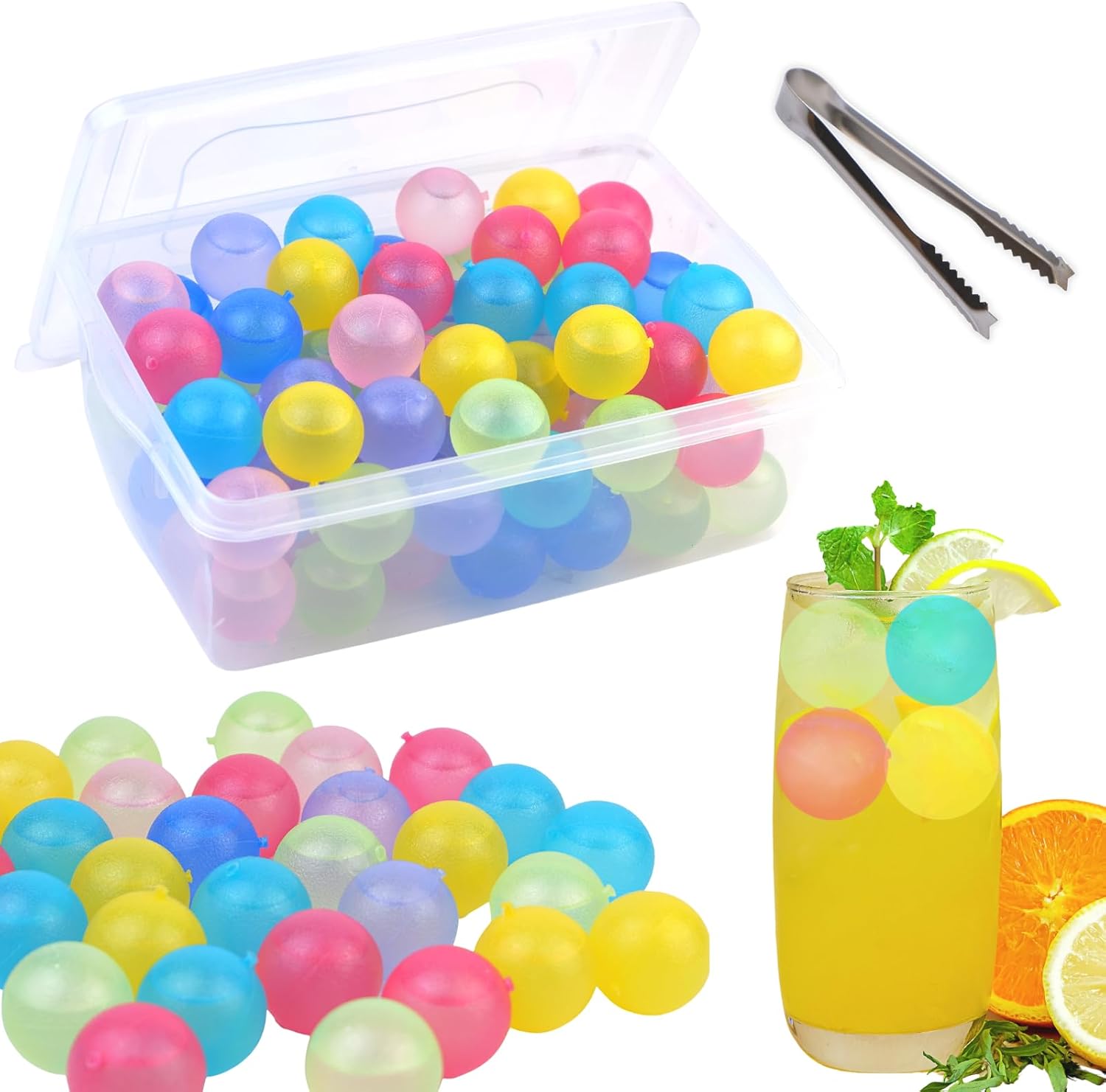 60 Pack Reusable Ice Cubes Rou - مراجعة Wine Beer Images وسعره