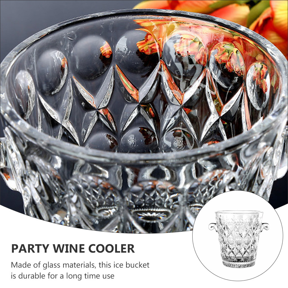 Glass Ice Bucket Clear Premium - مراجعة Wine Beer Restaurant وسعره