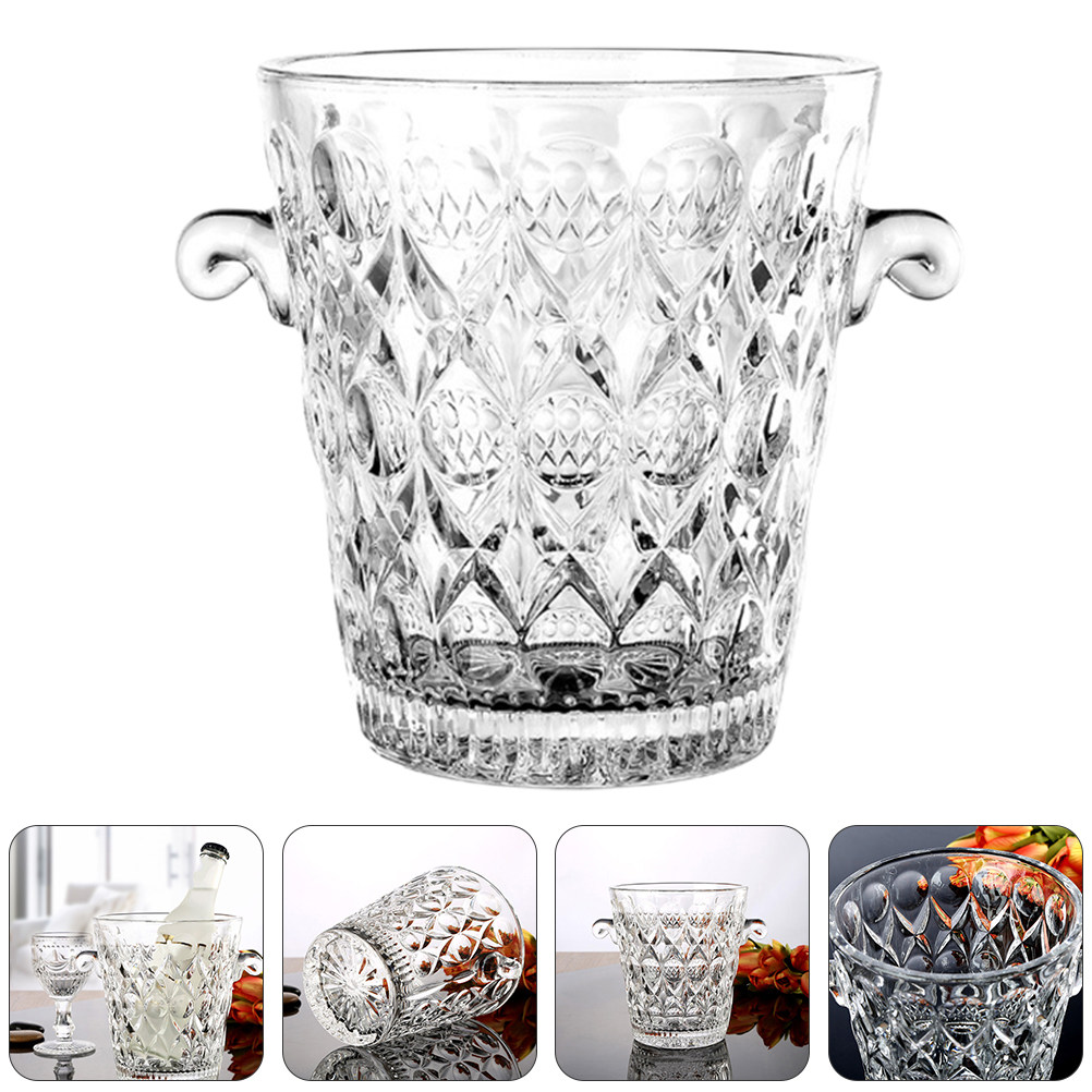 Glass Ice Bucket Clear Premium - مراجعة Wine Beer Restaurant وسعره