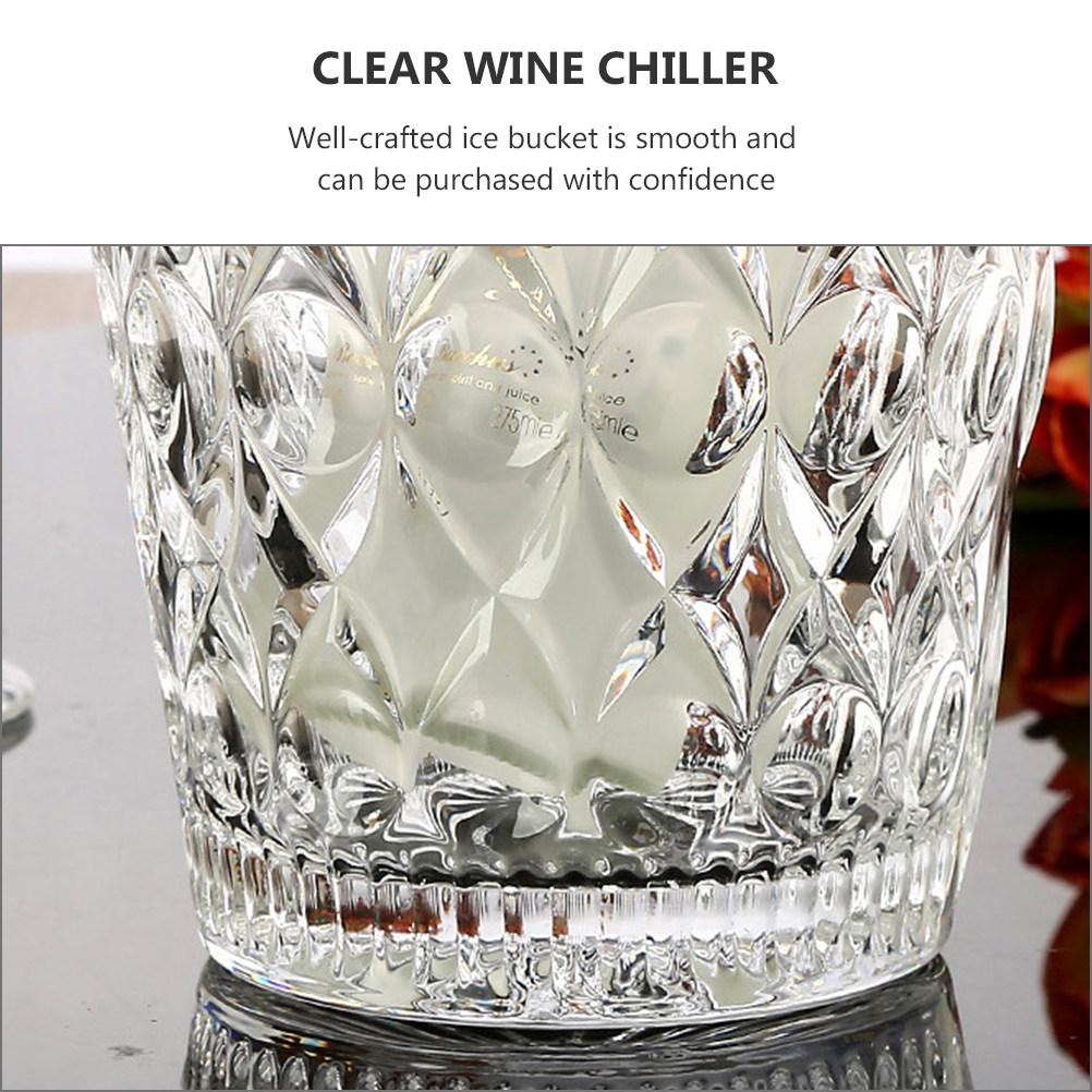 Glass Ice Bucket Clear Premium - مراجعة Wine Beer Restaurant وسعره