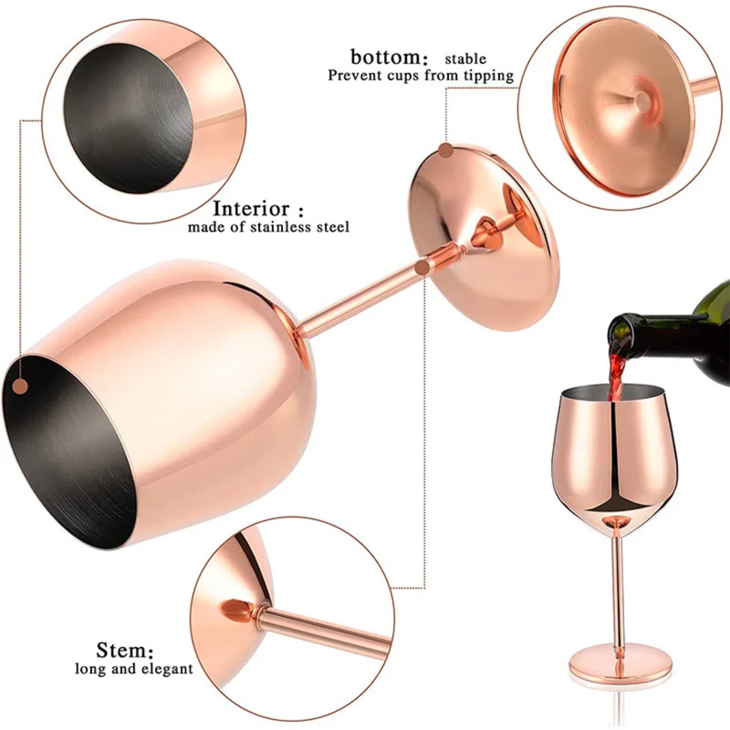 Creative Stainless Steel Goble - مراجعة Wine Beer Restaurant وسعره