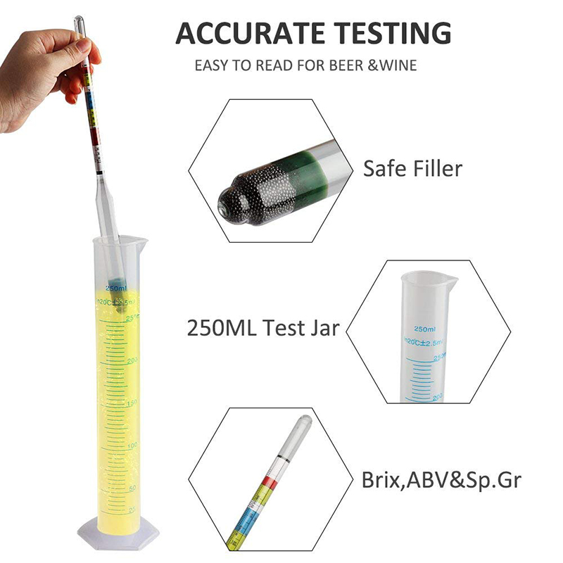 Hydrometer & Plastic Test Jar, - مراجعة Wine Beer And Mead وسعره